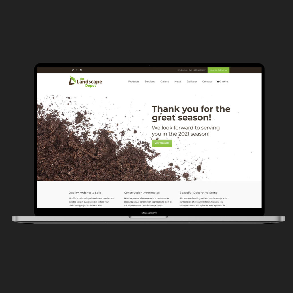 The Landscape Depot Website