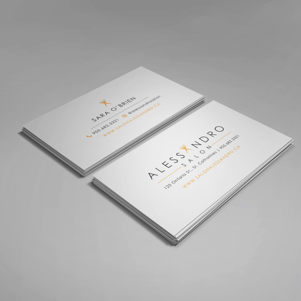 Salon Alessandro Business Cards